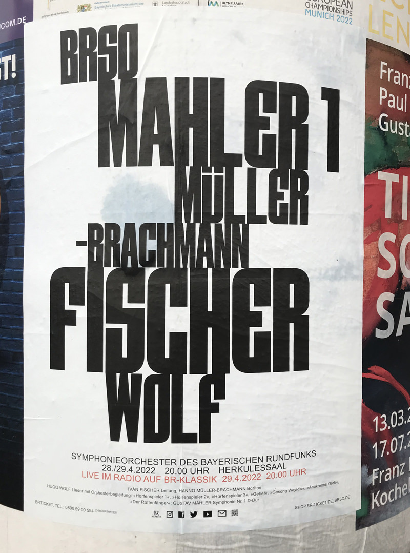 Orchestrierte Lieder from Hugo Wolf under Iván Fischer with the Sinfonieorchester BR, 26.4.2022