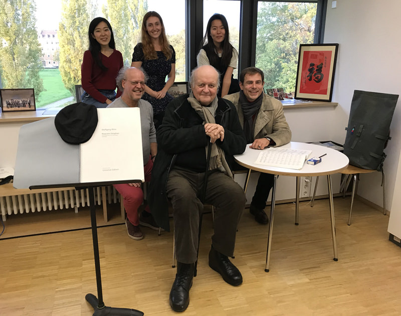 One of the many highlights in my life, Rehearsal of „Requiem-Strophen“ by Wolfgang Rihm with composer in my studio at Hochschule für Musik Karlsruhe - Maine Takeda (Soprano), KMD Christian-Markus Raiser (Conductor), Franziska Fait (Soprano), Prof. Dr. h.c. mult. Wolfgang Rihm (Composer), Soojeong Lee (Pianist), Hanno Müller-Brachmann (Baritone and singing teacher), 14.22.2022.